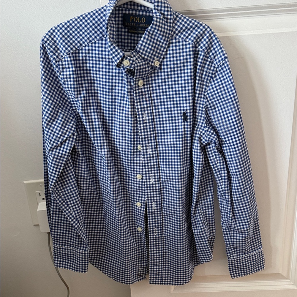 Polo by Ralph Lauren Navy Gingham boys  Shirt